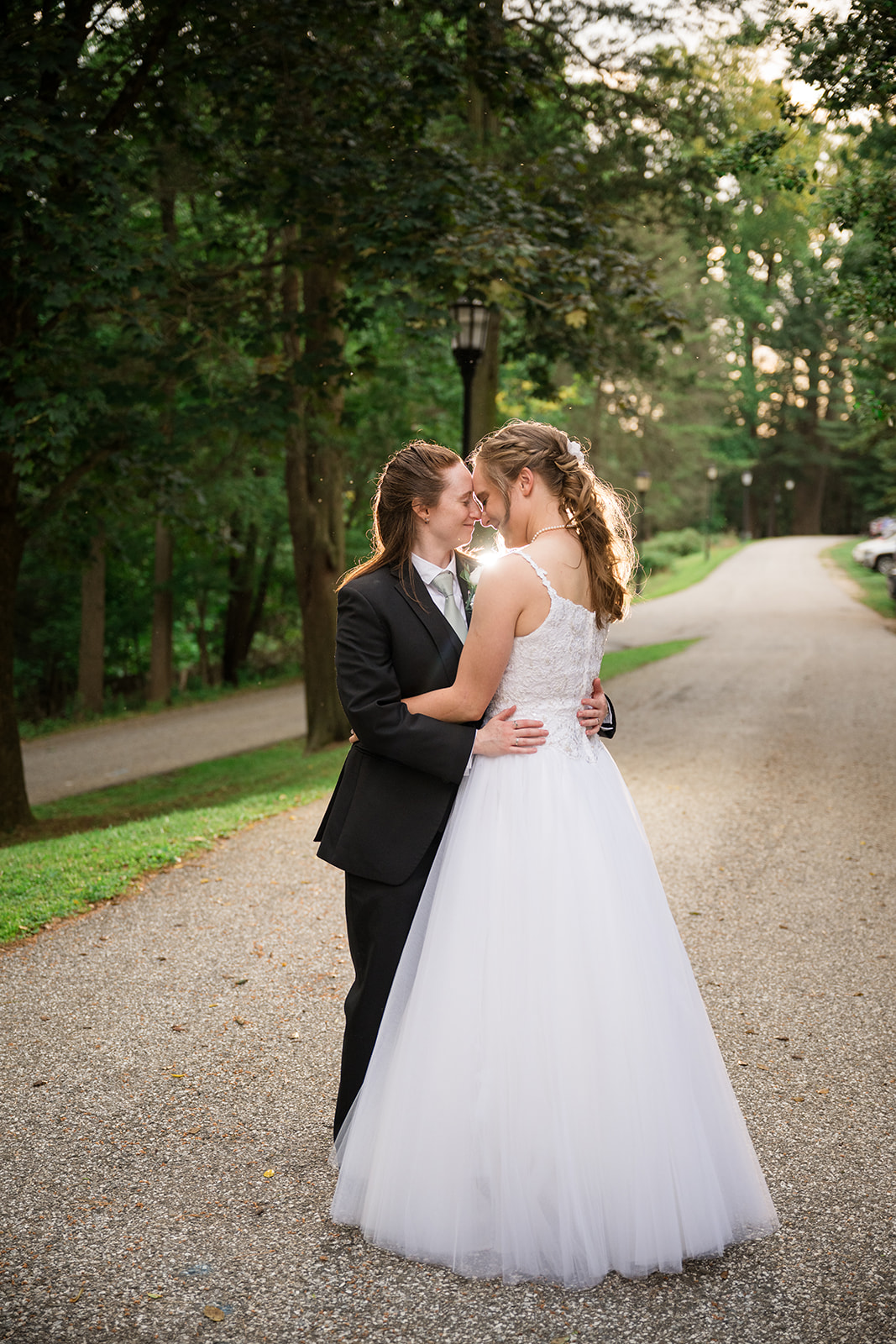 Katie + Rachel outside the Carriage House.