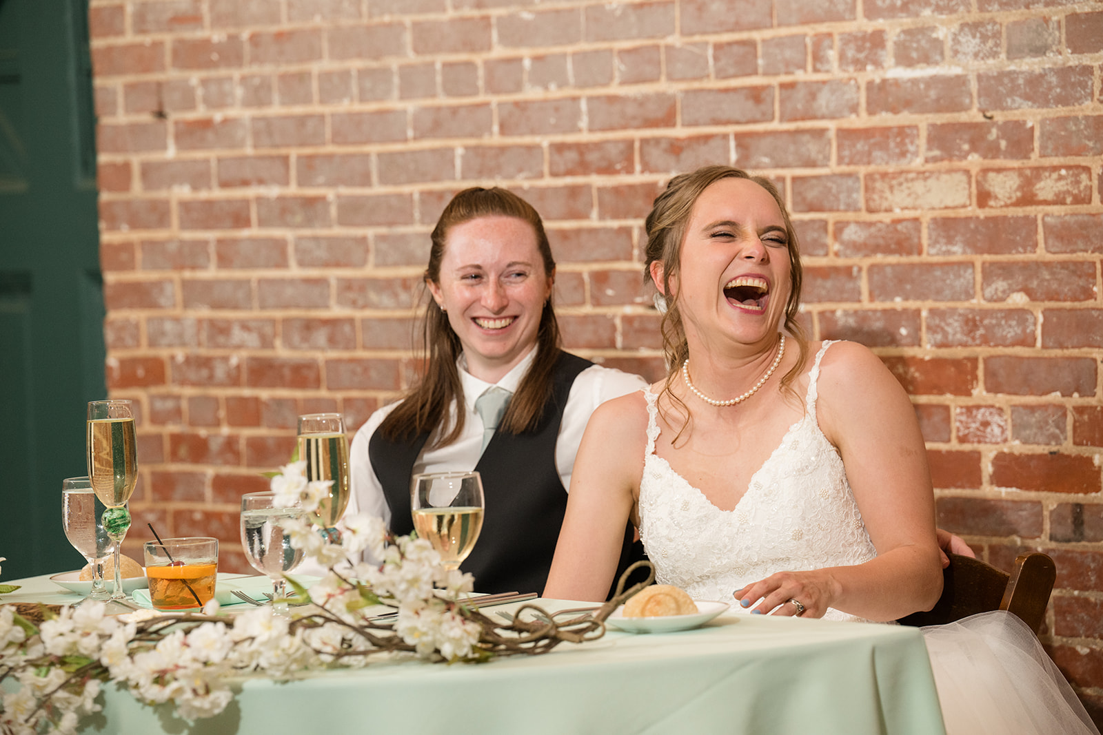 Katie & Rachel at their sweetheart table.