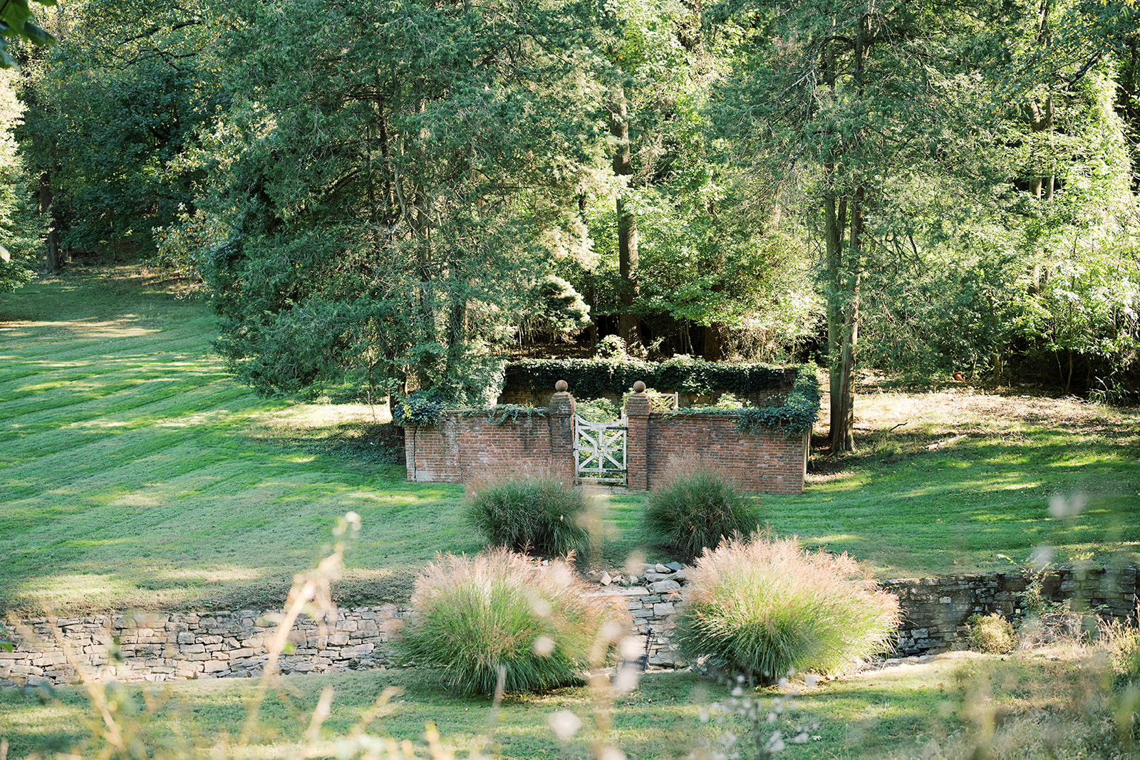 The old garden at Evergreen.