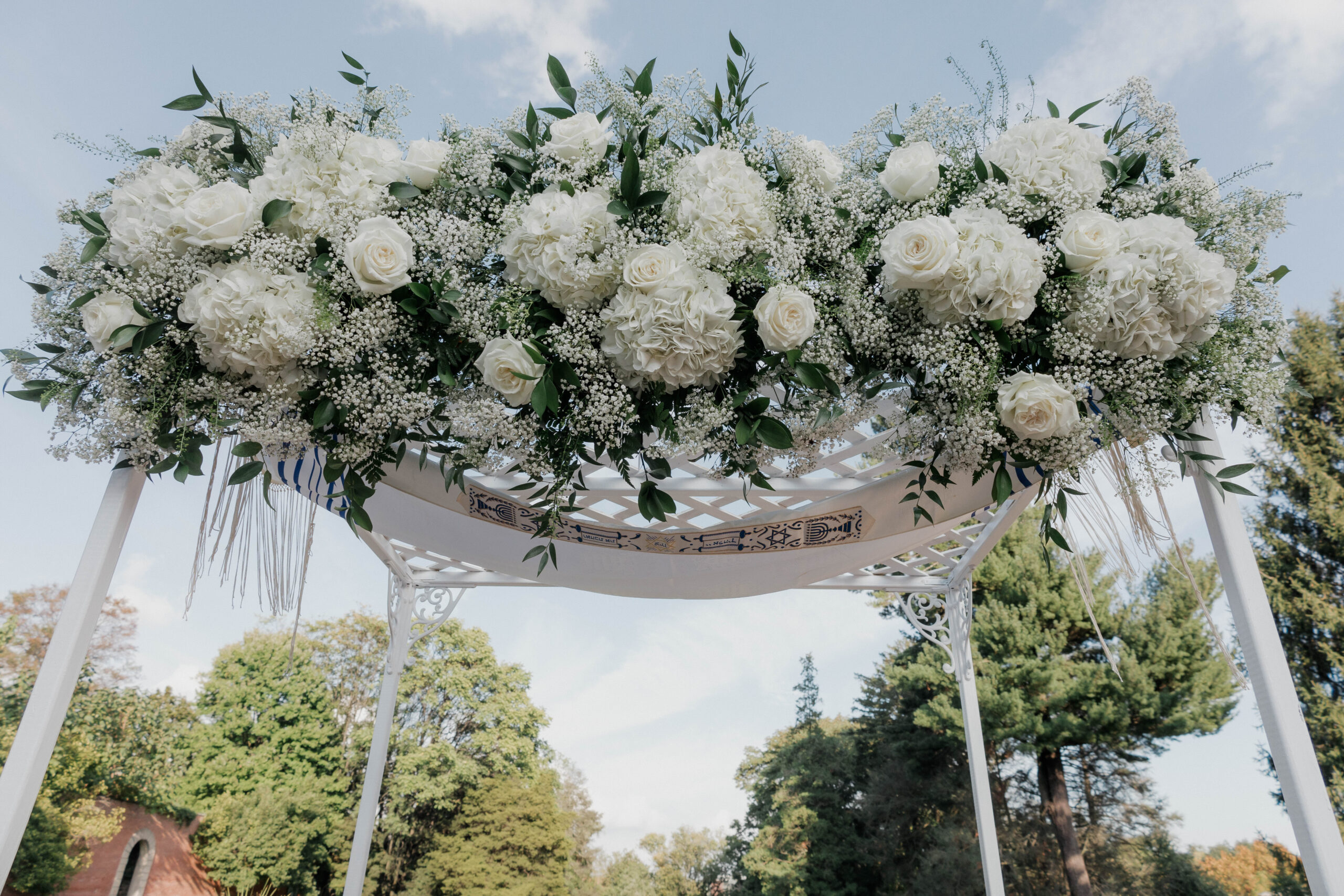 The chuppah for Caroline and Colins ceremony.